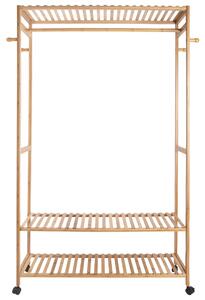 Select Time Bambusový stojan na kolečkách na oblečení Origo, 165 cm