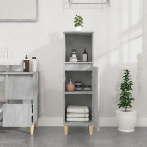 Koupelnová skříňka betonově šedá 30x30x100 cm kompozitní dřevo