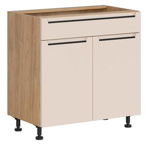 BRW Kuchyně Family Line Iris D1B-80/82-L/P/B, dub hikora/alhamra mat
