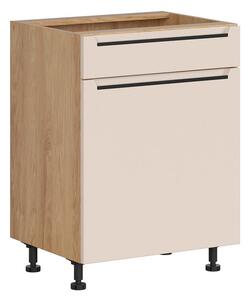 BRW Kuchyně Family Line Iris D1S-60/82-P/B, dub hikora/alhamra mat