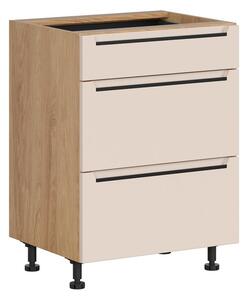 BRW Kuchyně Family Line Iris D3S-60/82-2SFB/SFB, dub hikora/alhamra mat