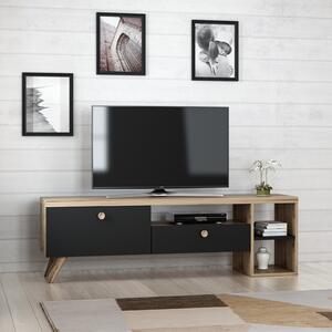 ASIR Televizní stolek PARION dub, černý