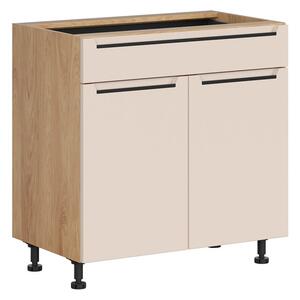 BRW Kuchyně Family Line Iris D1S-80/82-L/P/SFB, dub hikora/alhamra mat