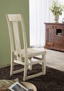 WHITE WOOD židle malovaný akátový nábytek