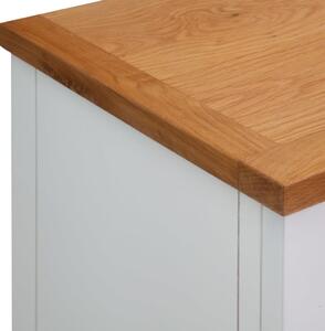 Příborník Fripp - masivní dřevo - bílý | 90 x 33,5 x 83 cm