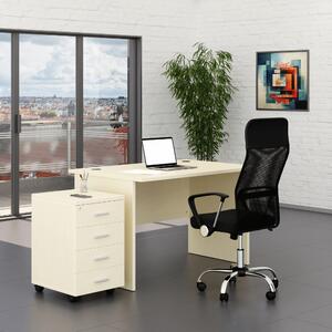 Sestava kancelářského nábytku SimpleOffice 1, 120 cm, bříza