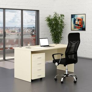 Sestava kancelářského nábytku SimpleOffice 1, 160 cm, bříza