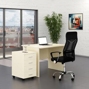 Sestava kancelářského nábytku SimpleOffice 1, 100 cm, bříza