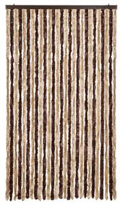 Závěs proti hmyzu béžový a světle hnědý 118x220 cm Chenille