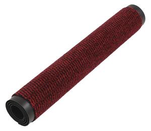 Protiprachová obdélníková rohožka všívaná - červená | 60x90 cm