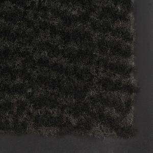 Protiprachová obdélníková rohožka všívaná - černá | 80x120cm