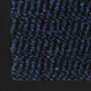 Protiprachová obdélníková rohožka všívaná - modrá | 40x60cm
