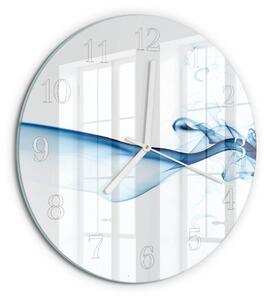 Skleněné hodiny na stěnu Abstraktní kouř zsob-fi30-00081305