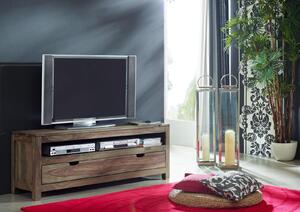 GREY WOOD TV stolek 140x50 cm, masivní indický palisandr