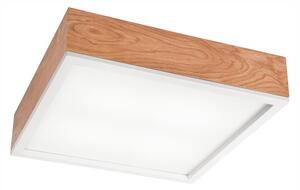 Stropní svítidlo OAK SQUARE 4xE27/15W/230V 39x39 cm dub/bílá