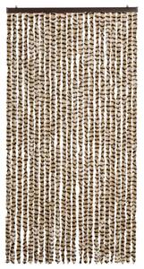 Závěs proti hmyzu béžový a hnědý 100 x 220 cm Chenille