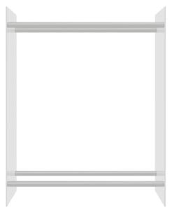 Stojan na palivové dříví průhledný 80x35x100 cm tvrzené sklo