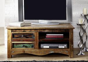 OLDTIME TV stolek 110x50 cm, staré dřevo