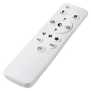 LED Stropní svítidlo s ventilátorem FARGO LED/37W/230V černá + DO
