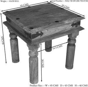 CASTLE Konferenční stolek 45x45 cm, palisandr