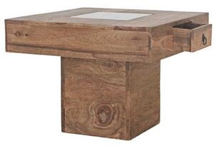 CASTLE Konferenční stolek se šuplíkem 60x60 cm, palisandr
