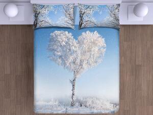 Gipetex Natural Dream 3D italské povlečení 100% bavlna Love tree - 140x200 / 70x90 cm
