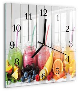 Skleněné hodiny na stěnu Smoothie zskc-30x30-00181588