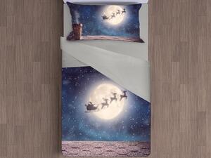 Gipetex Natural Dream 3D italské povlečení 100% bavlna Christmas night - 220x200 / 2x70x90 cm