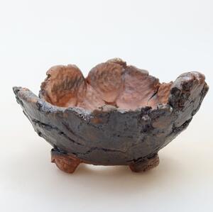 E-bonsai Keramická Skořápka 10,5 x 10,5 x 6 cm hnědá
