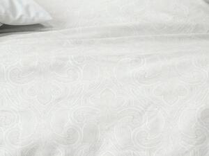 Mistral Home povlečení bavlněný satén Paisley White - 220x200 / 2x70x90 cm