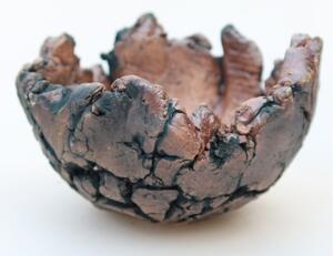 E-bonsai Keramická Skořápka 11 x 11 x 7,5 cm zelená