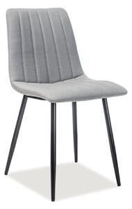 Signal židle ALAN SIGNAL - židle: kov černý/ látka zelená tap.122