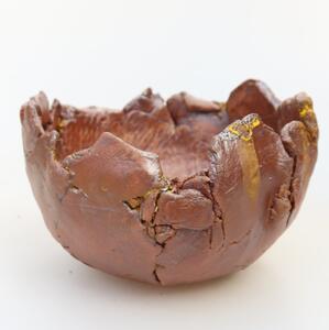 E-bonsai Keramická Skořápka 10 x 10 x 7 cm žlutá