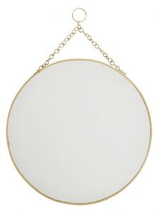 Závěsné kulaté zrcadlo Brass 30 cm