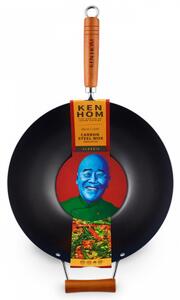Classic wok pánev 35cm z nepř. uhlíkové oceli Ken Hom (barva-černá)