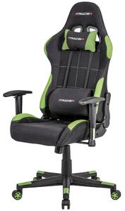 OTOČNÁ ŽIDLE, mikrovlákno, zelená, černá Xora - Otočné židle