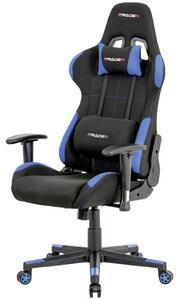 OTOČNÁ ŽIDLE, mikrovlákno, modrá, černá Xora - Otočné židle