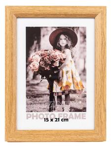 FANDY Dřevěný fotorámeček Bevel 15x21 2 hnědý