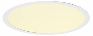 LA 1008629 MEDO® 30 vestavné svítidlo do stropu, rámeček, 3000/4000K, 70°, IP20, kulaté, bílé - BIG WHITE (SLV)