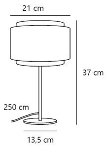 Stolní lampa Nordlux Takai stolní, ø 21 cm, v. 37 cm