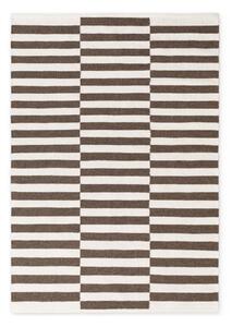 Bílý/hnědý oboustranný/ručně tkaný vlněný koberec 120x180 cm Vika – Hanse Home
