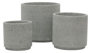 Obal/květináč beton šedý pr. 36 cm, v. 34 cm