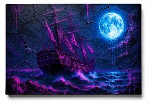 KRAFTHOUSE.EU Moonlit Phantom – obraz na plátno Premium Canvas (100% bavlna) | Různé rozměry Velikost: 60 x 40 cm