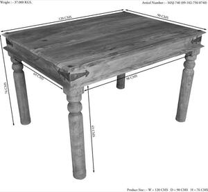 CASTLE Jídelní stůl 120x90 cm, palisandr