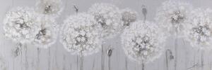 Obraz DANDELION - ručně malovaný 50x150cm