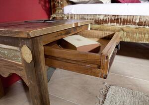 OLDTIME Noční stolek 60x40 cm, staré dřevo