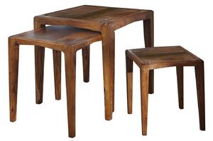 MODERNA Příruční stolek-Set 50x50 cm, palisandr