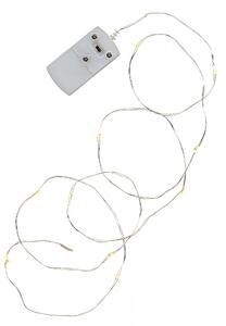 Svítící LED drátek Silver String Dew Drop 1,1 m