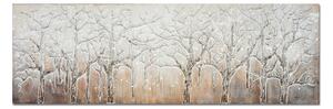 Obraz WINTER TREES - ručně malovaný 40x120cm