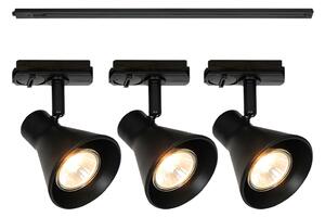 Stropní svítidlo Nordlux Eik Link 3-Kit + 1m - černá, ø 8,5 cm